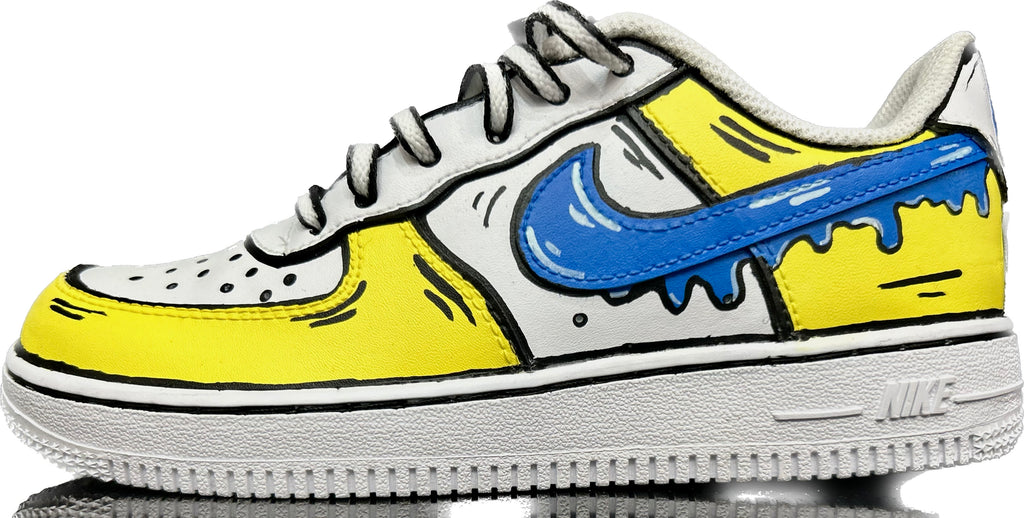 Nike af1 blue&yellow