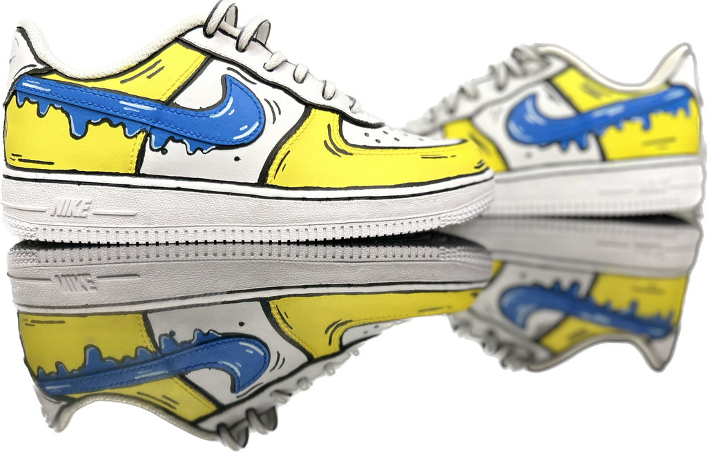 Nike af1 blue&yellow