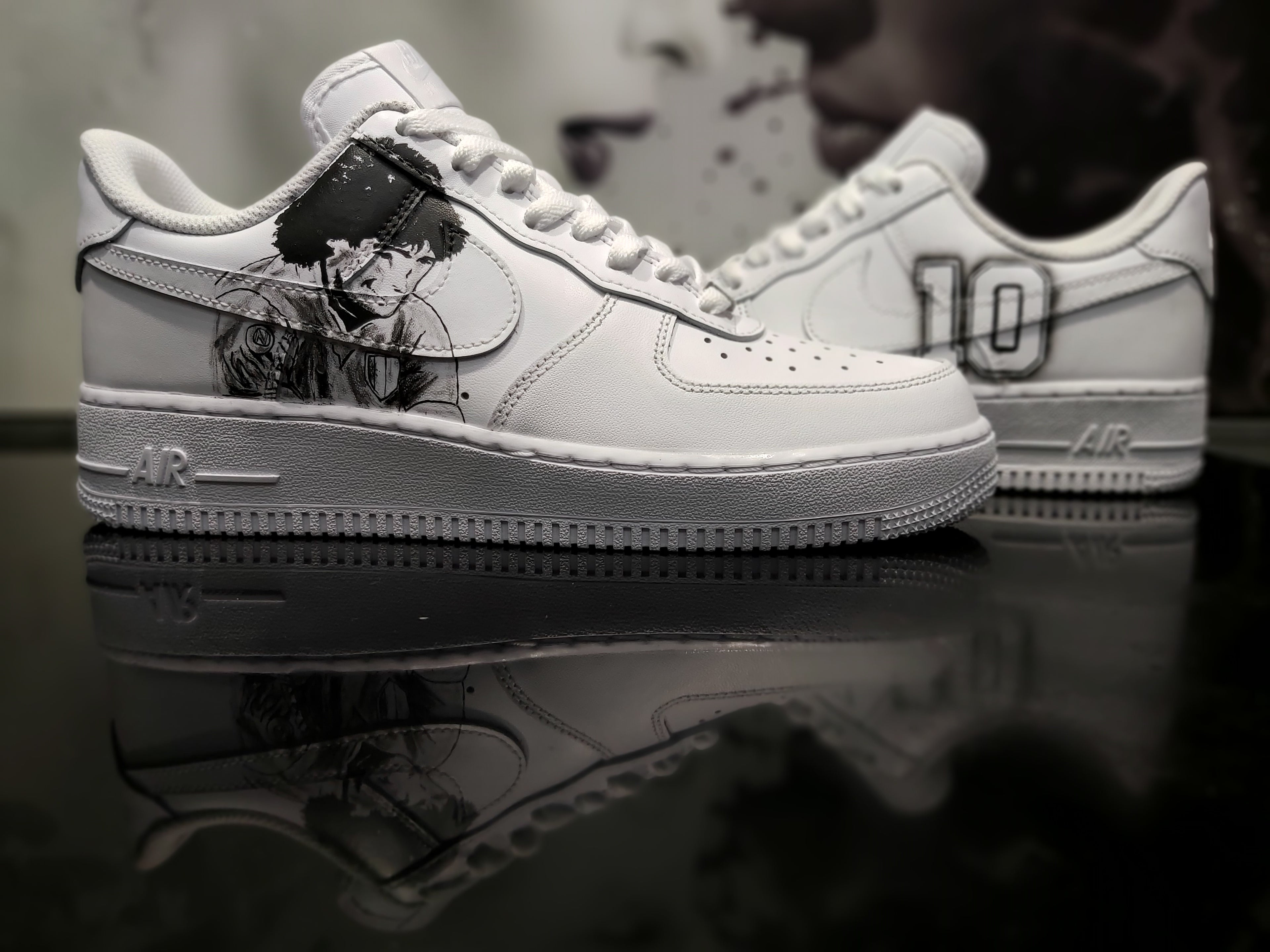Tributo a Diego Maradona Nike air force 1