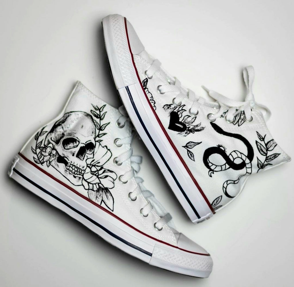 Chuck Taylor skull custom